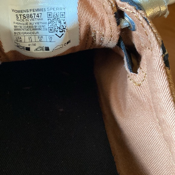 Sperry Pier Wave Leopard Print Boat Shoes - Picture 9 of 9